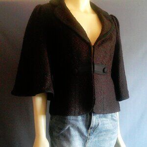 Nanette Lepore Black Textured Blazer